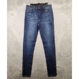 Alloy Apparel Skinny Jeans Womens 12x37 Tall Blue High Rise Power Stretch 34x37